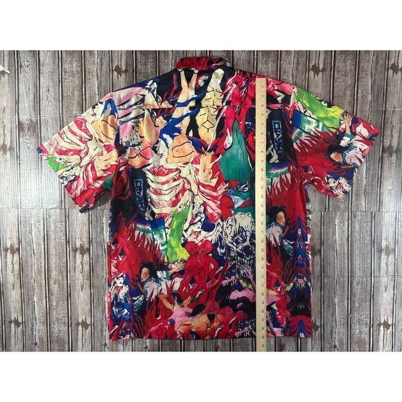 Wacko Maria Guilty parties 19ss Hell Painting Hawaiian Shirt size XL made Japan - Picture 8 of 8